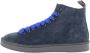 Panchic Blauwe Suède Laarzen met Brede Elektrisch Blauwe Veters Blue Heren - Thumbnail 7