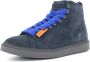 Panchic Blauwe Suède Laarzen met Brede Elektrisch Blauwe Veters Blue Heren - Thumbnail 9