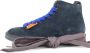 Panchic Blauwe Suède Laarzen met Brede Elektrisch Blauwe Veters Blue Heren - Thumbnail 10