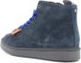 Panchic Blauwe Suède Laarzen met Brede Elektrisch Blauwe Veters Blue Heren - Thumbnail 11