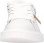Panchic Witte leren sneakers met brede witte veters White Heren - Thumbnail 4