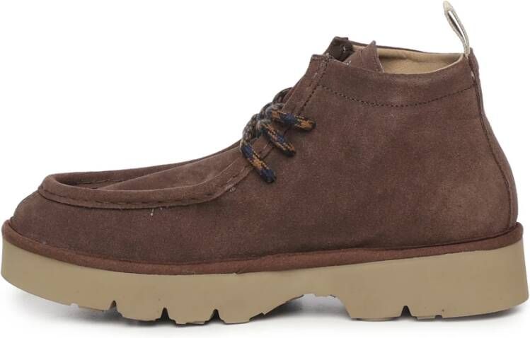 Panchic Suède Veterschoenen Bruin