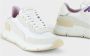 Panchic Witte Nylon Suède Sneakers met Spiegelend Leer White Dames - Thumbnail 2
