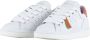Panchic Witte Veterschoenen met Koraalkleurige Achterspoiler White Dames - Thumbnail 4