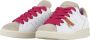 Panchic Witte Vetersneakers met Fuchsia Veters White Dames - Thumbnail 4