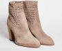 Pantanetti Ankle Boots Beige Dames - Thumbnail 2