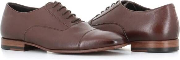 Pantanetti Bruine Leren Platte Schoenen Brown Dames