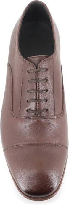 Pantanetti Bruine Leren Platte Schoenen Brown Dames