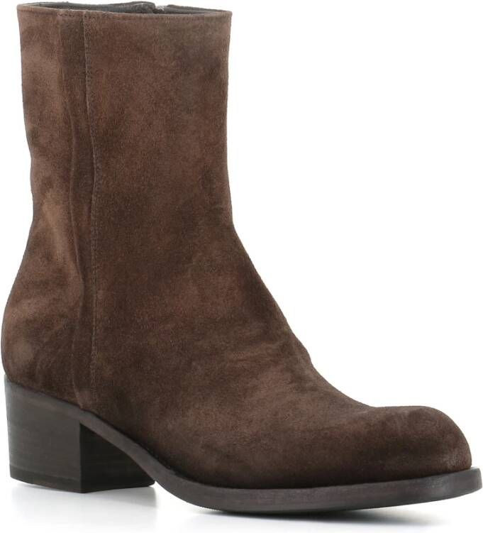 Pantanetti Bruine Suède Rits Enkellaarzen Brown Dames