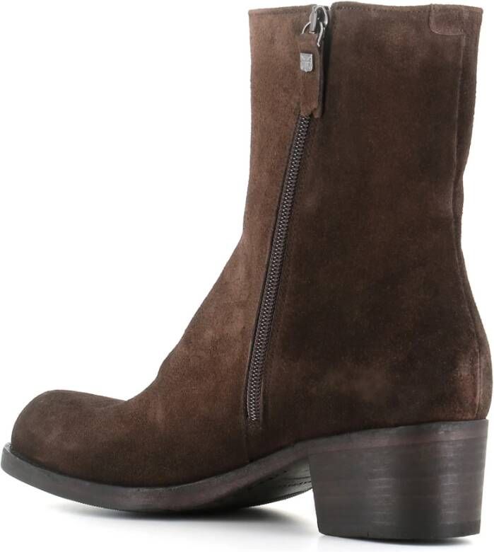 Pantanetti Bruine Suède Rits Enkellaarzen Brown Dames