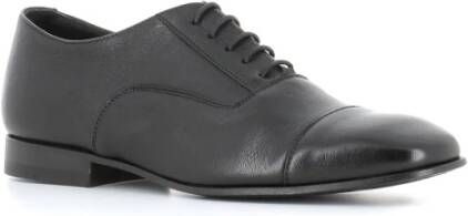 Pantanetti Zwarte Leren Oxford Schoenen Black Dames