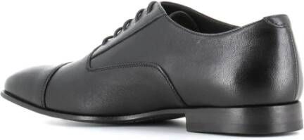 Pantanetti Zwarte Leren Oxford Schoenen Black Dames