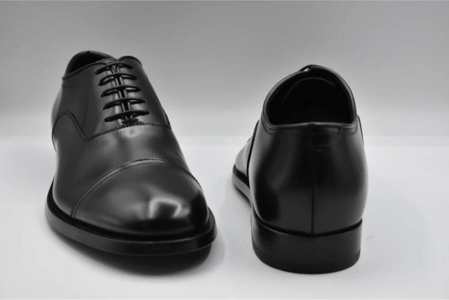 Pantanetti Zwarte Veterschoenen voor Mannen