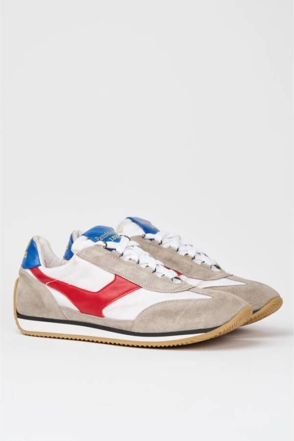 Pantofola D'Oro Blauwe Leren Sneakers Trainer '74 Multicolor Heren