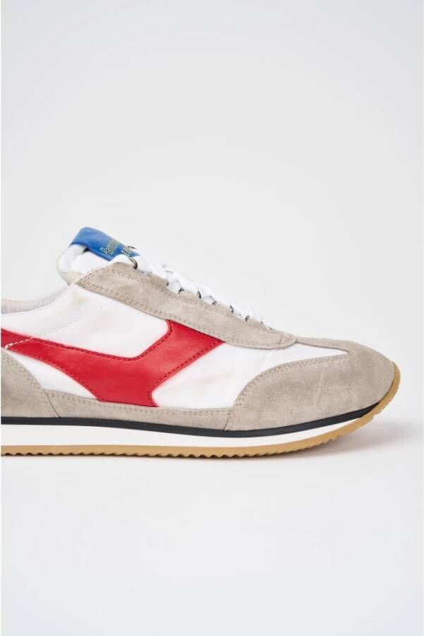 Pantofola D'Oro Blauwe Sneaker Trainer '74 Luxe Leer Multicolor Heren