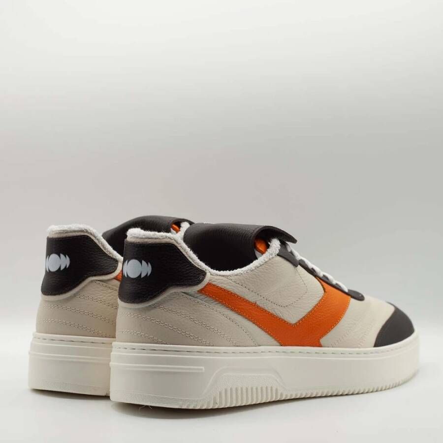 Pantofola D'Oro Bruine Retro Leren Sneakers Multicolor Heren