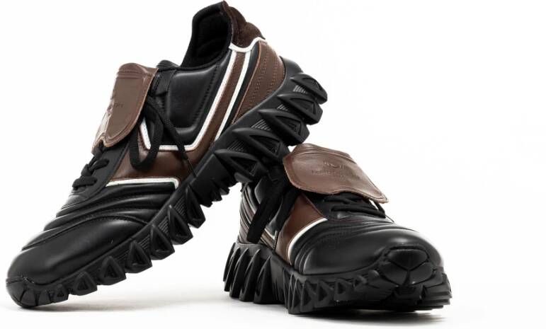 Pantofola D'Oro Heren Sneakers Zwart Wit Bruin Black Heren