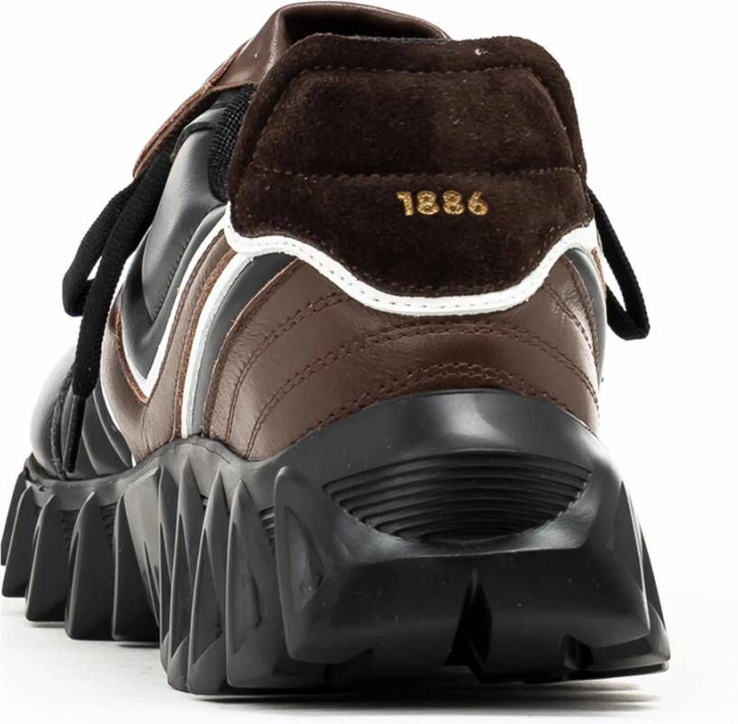 Pantofola D'Oro Heren Sneakers Zwart Wit Bruin Black Heren