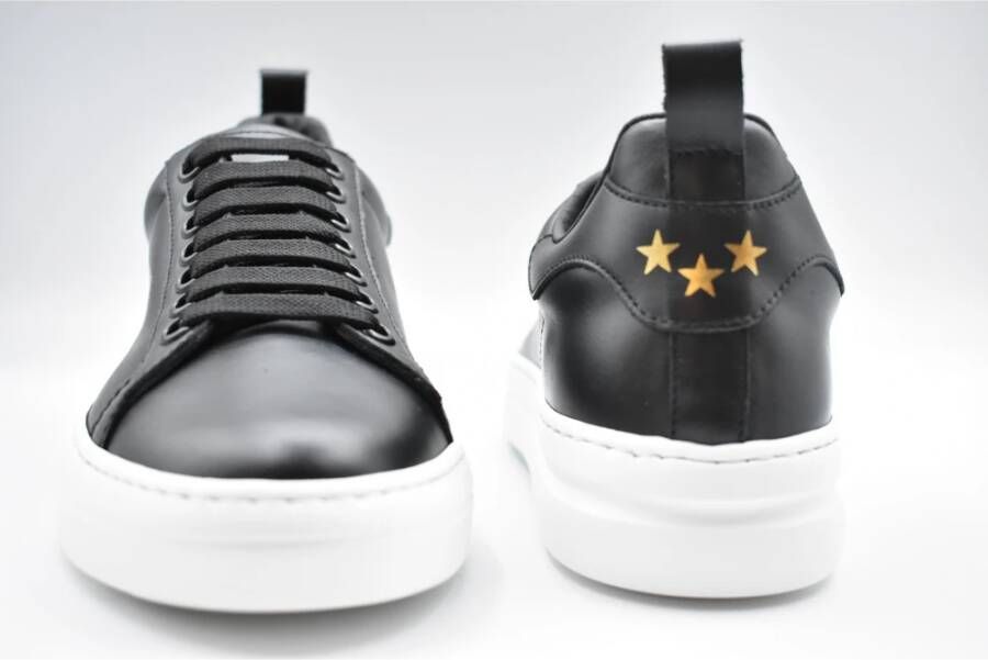 Pantofola D'Oro Klassieke zwarte platte schoenen Zwart Heren