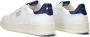 Pantofola D'Oro Lage Leren Sneakers met Blauwe Accenten White Heren - Thumbnail 4