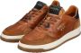 Pantofola d'Oro Sirmione Low Sneakers Leren Sneaker Heren Cognac - Thumbnail 14