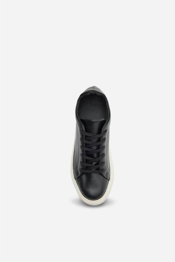 Pantofola D'Oro Luxe witte leren sneakers Black Heren