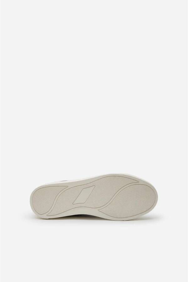 Pantofola D'Oro Luxe witte leren sneakers Black Heren