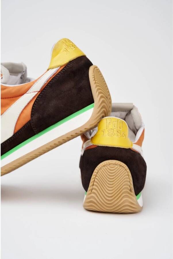 Pantofola D'Oro Rode Leren Heren Sneakers Multicolor Heren