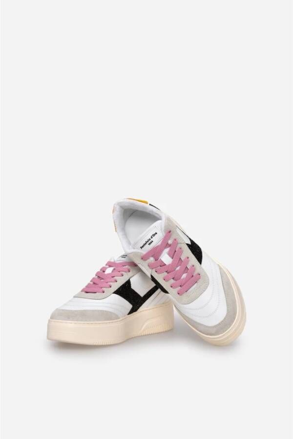 Pantofola D'Oro Roze Dames Sneakers met Glitterdetails Multicolor Dames