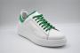Pantofola D'Oro Wit Groen Leren Sneakers White Heren - Thumbnail 2