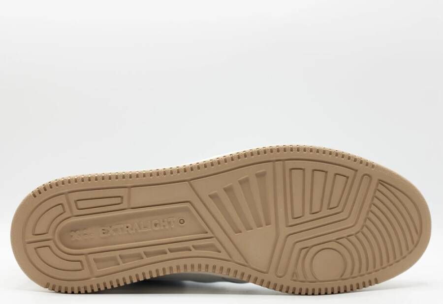 Pantofola D'Oro Witte Damessneakers met Gele en Grijze Details Multicolor Dames