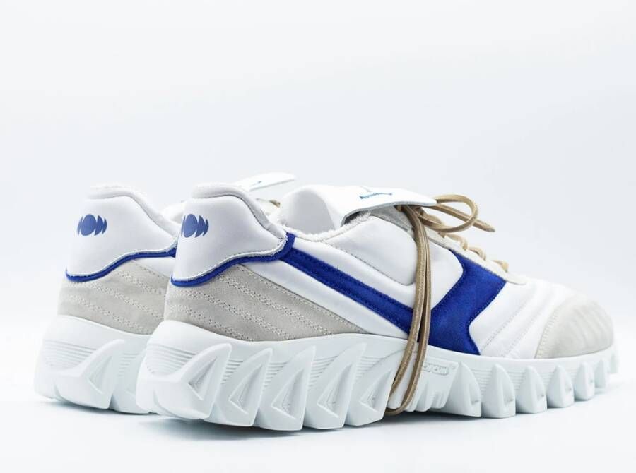 Pantofola d'Oro Witte Leren Sneaker Lazzarini Stijl