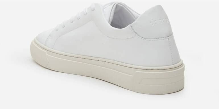 Pantofola D'Oro Witte Leren Sneakers Eleganza White Heren