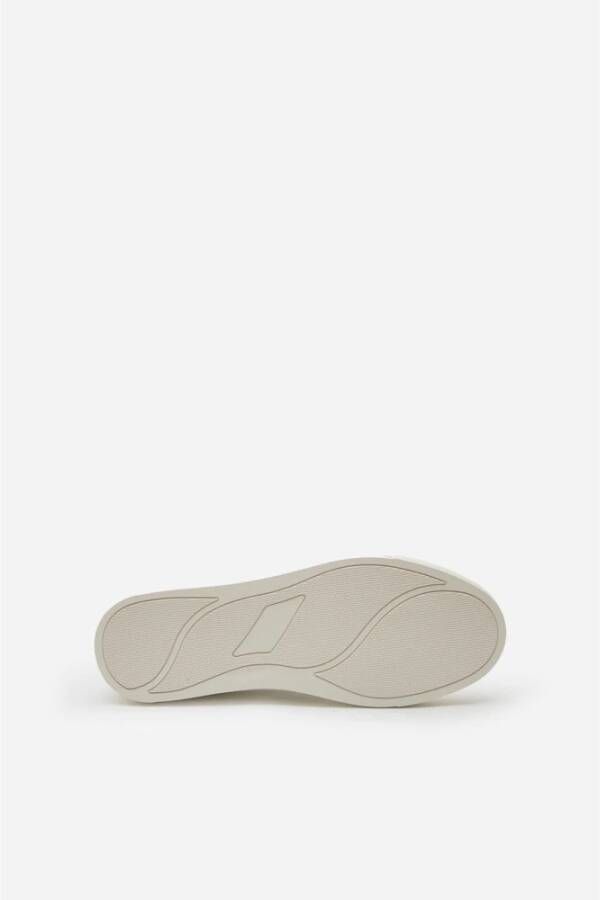 Pantofola D'Oro Witte Leren Sneakers Eleganza White Heren