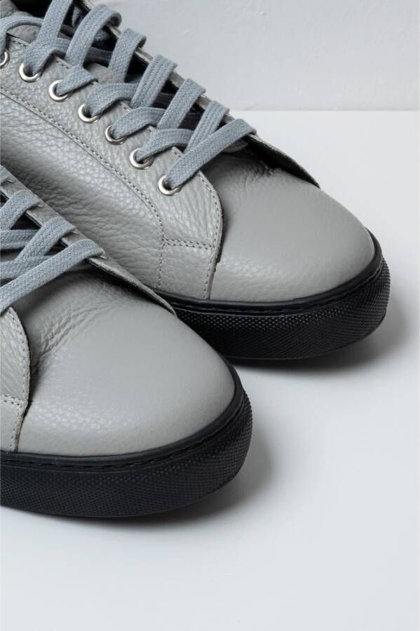 Pantofola D'Oro Witte leren tennissneakers Gray Heren