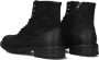 Pantofola D'Oro Zwarte Leren Hoge Veterschoenen Black Heren - Thumbnail 8