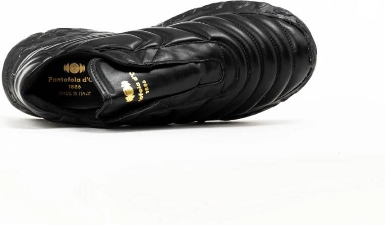 Pantofola D'Oro Zwarte Unisex Sneakers Eco Leer Stijl Black Heren