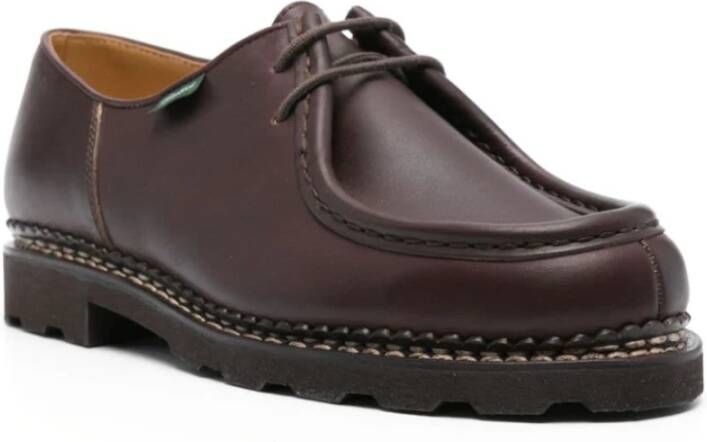 Paraboot Bruin Leren Derby Schoenen Brown Heren