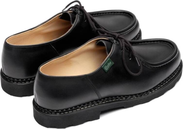 Paraboot Zwarte leren Derby Sneakers