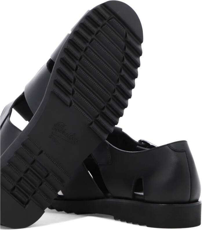 Paraboot Zwarte Leren Sandalen voor Mannen