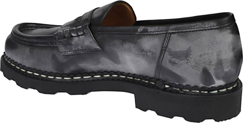 Paraboot Zwarte Mocassin van Kalfsleer