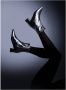 Parallele Zilveren Leren Slingback Hakken Gray Dames - Thumbnail 2