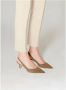 Parallele Camel Slingback in Suède Brown Dames - Thumbnail 7