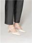 Parallele Elastische Achterleren Hak Pinto Beige Dames - Thumbnail 2