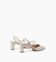 Parallele Elastische Achterleren Hak Pinto Beige Dames - Thumbnail 4