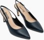 Parallele Marine Leren Slingback Hakken Blue Dames - Thumbnail 2