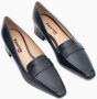 Parallele Navy Leren Pump Alvin Blue Dames - Thumbnail 8