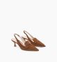 Parallele Brandy Suède Pump Anna Brown Dames - Thumbnail 3