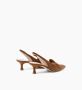 Parallele Brandy Suède Pump Anna Brown Dames - Thumbnail 4