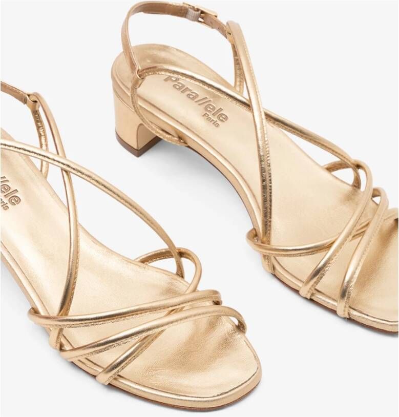 Parallele Sandalen met hoge hak